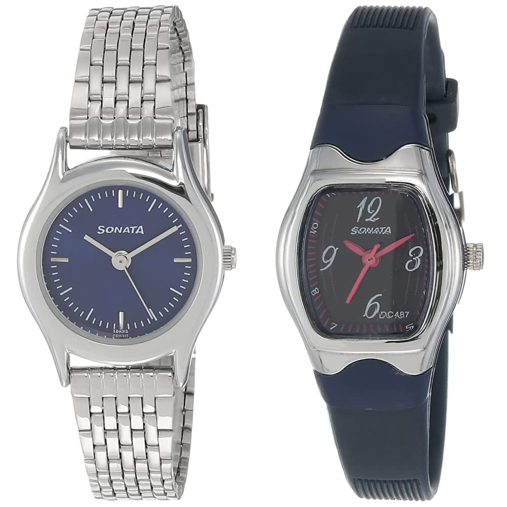 Sonata Women Leather Analog Blue Dial & (87020Sm01 + Nj8989Pp04C) | Rakshabandhan Gifts, Band Color-Silver (B07N32W5NX) Amazon Price History, Amazon Price Tracker