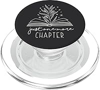 Vista 8 de Just One More Chapter Floral Book Lover Diseño de Lectura PopSockets Estándar PopGrip