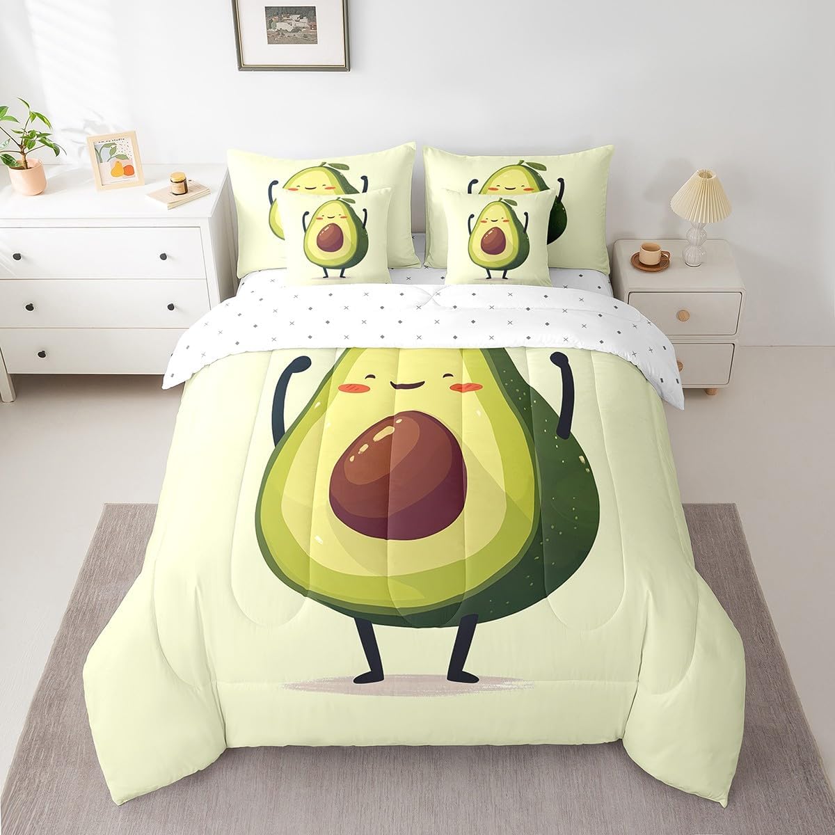 Feelyou Hummingbird Comforter Set Twin Size 7 Pieces Twin for Grandma Couple Cute Birds Floral Bed in a Bag Bedding Set Galaxy Bed Set with Comforter, Sheet Set, Pillowcases, Pillow Covers Purple