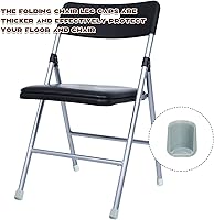 Vista 5 de Jetec 36 Piezas Tapas para Patas de Sillas Plegables de 7/8 Pulgadas Tapas de Extremo de Silla de Plástico Resistente Deslizadores de Muebles