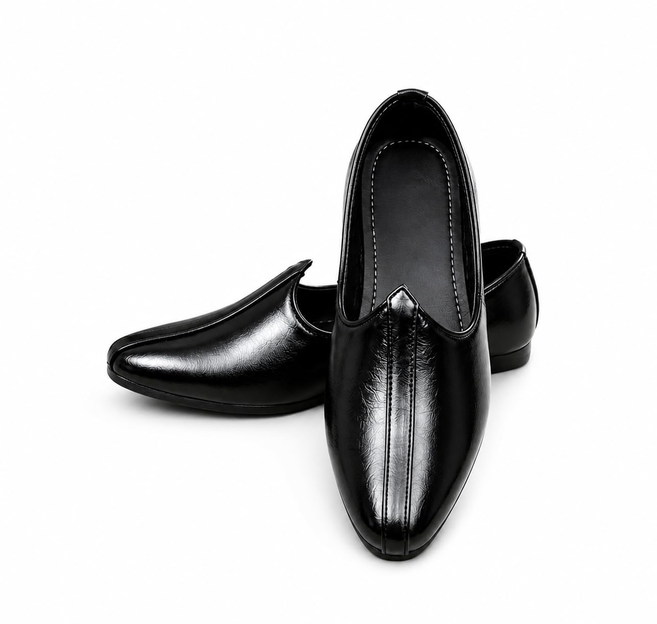 r rj trends Trendy Men Mojaris and Juttis | Traditional Men's Black Jutti | Pure Leather | Punjabi Shoe | Ethnic Footwear | Stylish Men's Fashion-picture-40