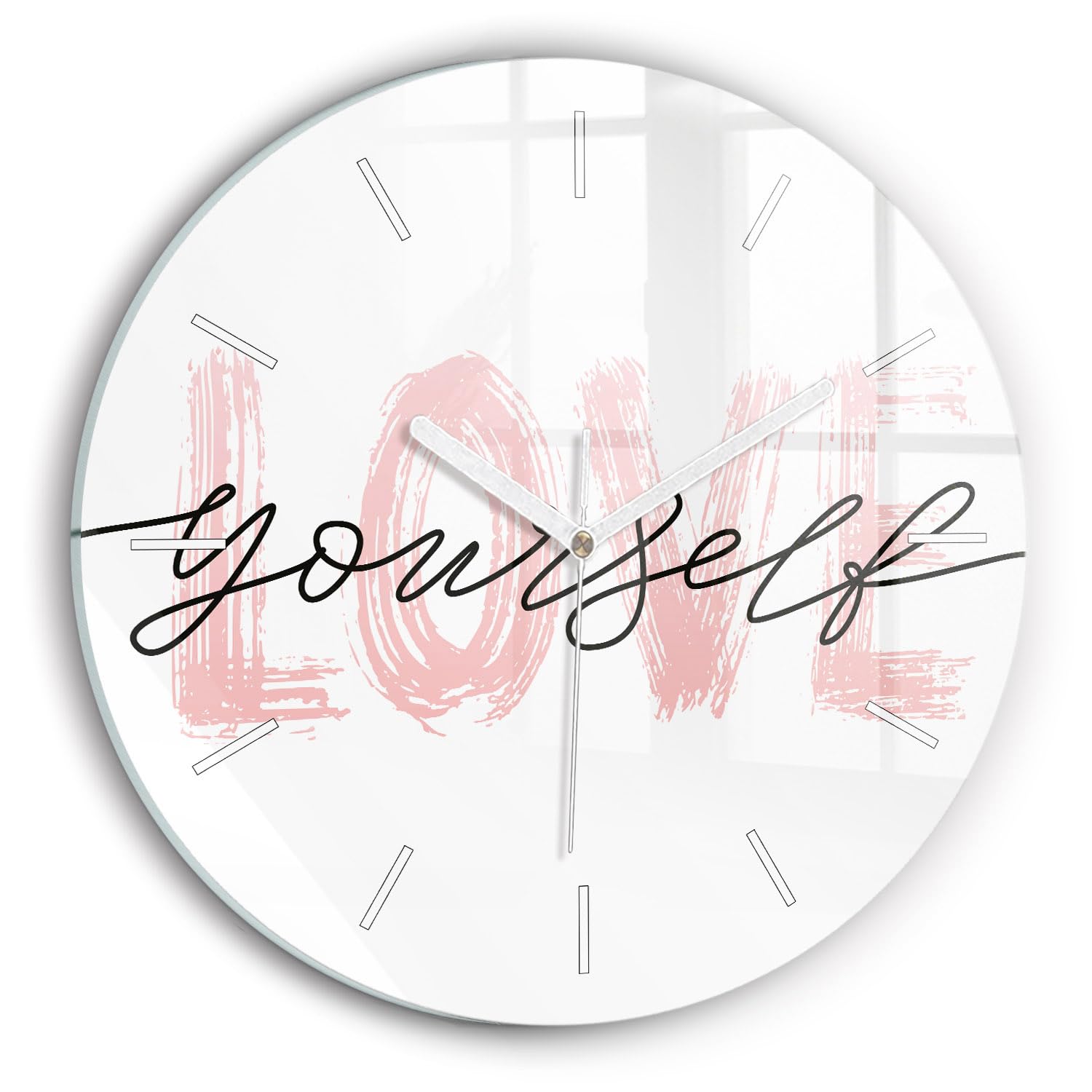 Horloge en Verre Wallfluent 30 cm Horlogerie Moderne au Mécanisme Silencieux d'Exception