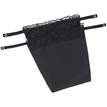 Lady Lace Clip-on Mock Camisole Bra Insert Overlay Modesty Panels for Low Cut Tops Perfect for Covering Up No Embarresing Moments