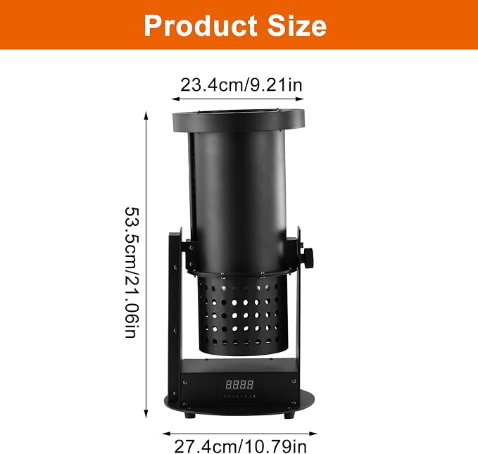 Máquina eléctrica de confeti 1500W con luz LED y control remoto miniatura 3