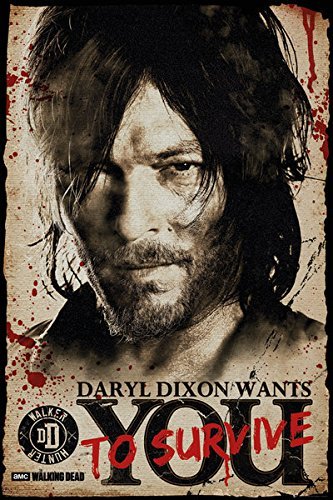 Posterstoponline The Walking Dead - TV Show Poster/Print (Daryl Dixon Wants You - to Survive) (Size: 24 x 36)