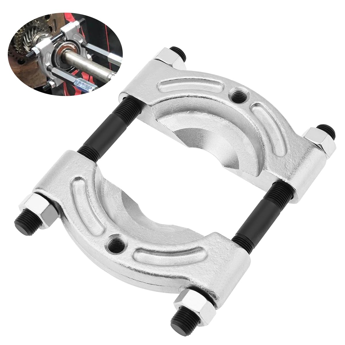 ChgImposs Extracteur de roulement Robuste avec mâchoire de 1,27 cm à 11,4 cm pour pignon d'engrenage/moyeu de Roue/séparateur de roulement, Outil de séparation en Acier chromé