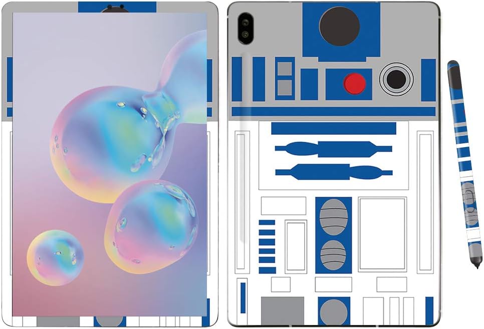 MightySkins Skin for Samsung Galaxy Tab S6 10.5" - Cyber Bot | Protective, Durable, and Unique Vinyl Decal wrap Cover | Easy to Apply, Remove, and Change Styles | Made in The USA (SAGTAS6-Cyber Bot)