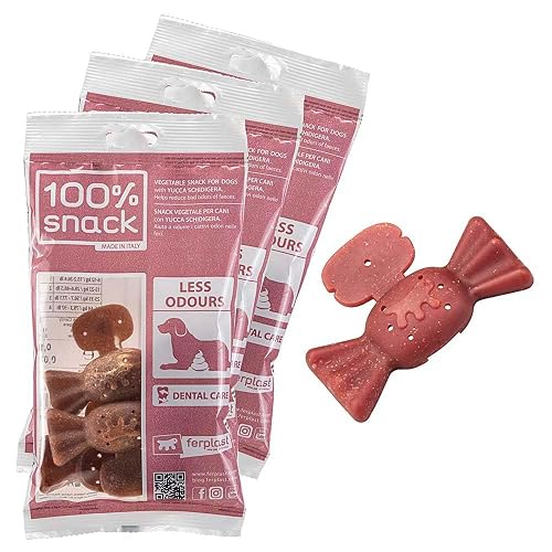 Ferplast Snack Perro Snack Natural para Perro Snack Higiene Oral Control de Oror con Extracto de Yuca Kit…