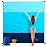OCOOPA Beach Blanket, Extra Large Sandproof Waterproof, Picnic Mat, 8 Persons Family Size, Sand Free, Comfortable, Durable Parachute Nylon 210T, Lightweight, 4 Stakes&1 Travel Bag, S09