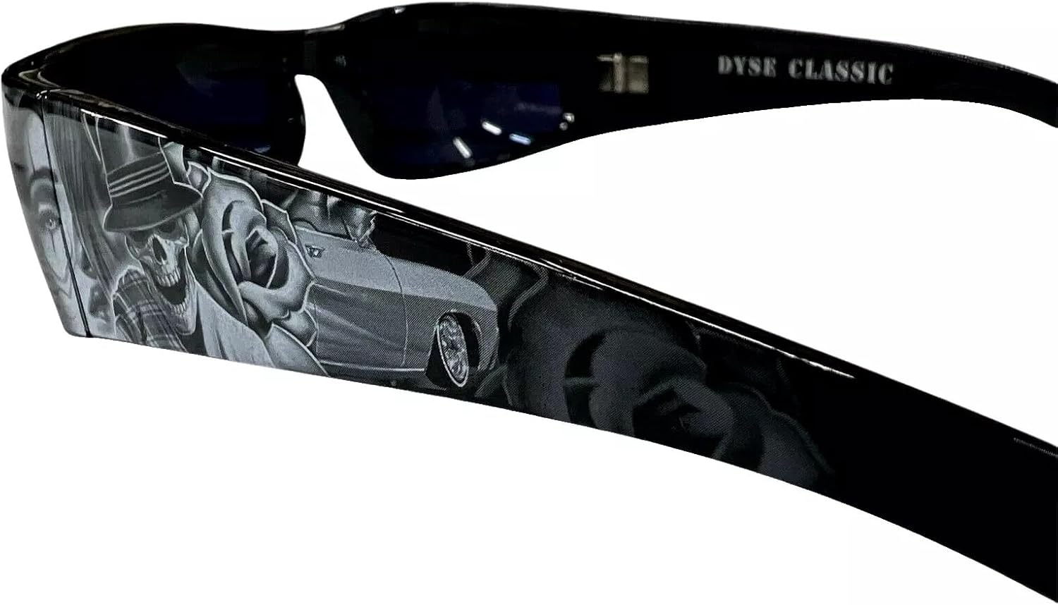 DYSE ONE Authentic Shades Darkness Car Skull Homie Chicano Sunglasses California Lowrider Locs Style