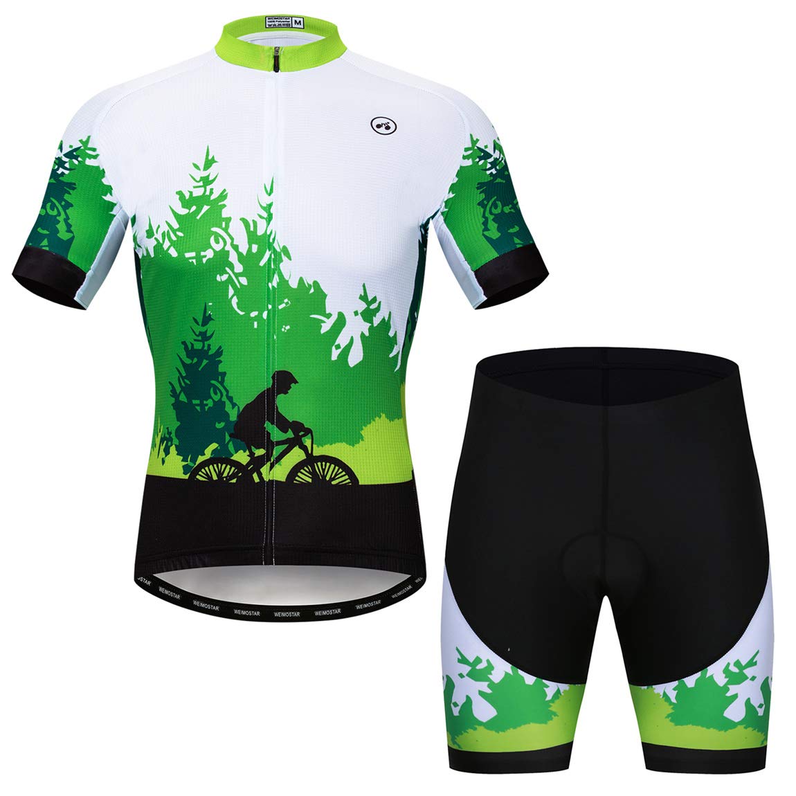 Radtrikot-Set für Herren, atmungsaktiv, Fahrradanzug, Mountainbike-Kleidung, MTB-Trikot, schnell trocknend