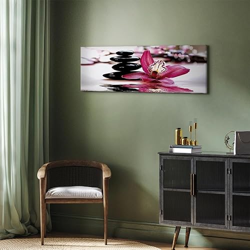 Miniatura 2 de artgeist Lienzo decorativo para pared, diseño de spa zen, 59 x 20 pulgadas, 1 unidad, decoración del hogar, cuadro estirado enmarcado, pintura