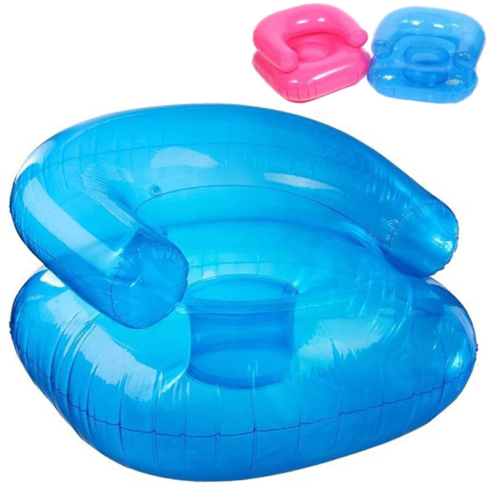 Inflatable Chair, Blow up Chair for Kids Adult, Waterproof PVC Blow Up Chairs with 2 Vents Portable Couches for Party Camping, Beach, Picnics Party Supplies (Blue -Aldult)