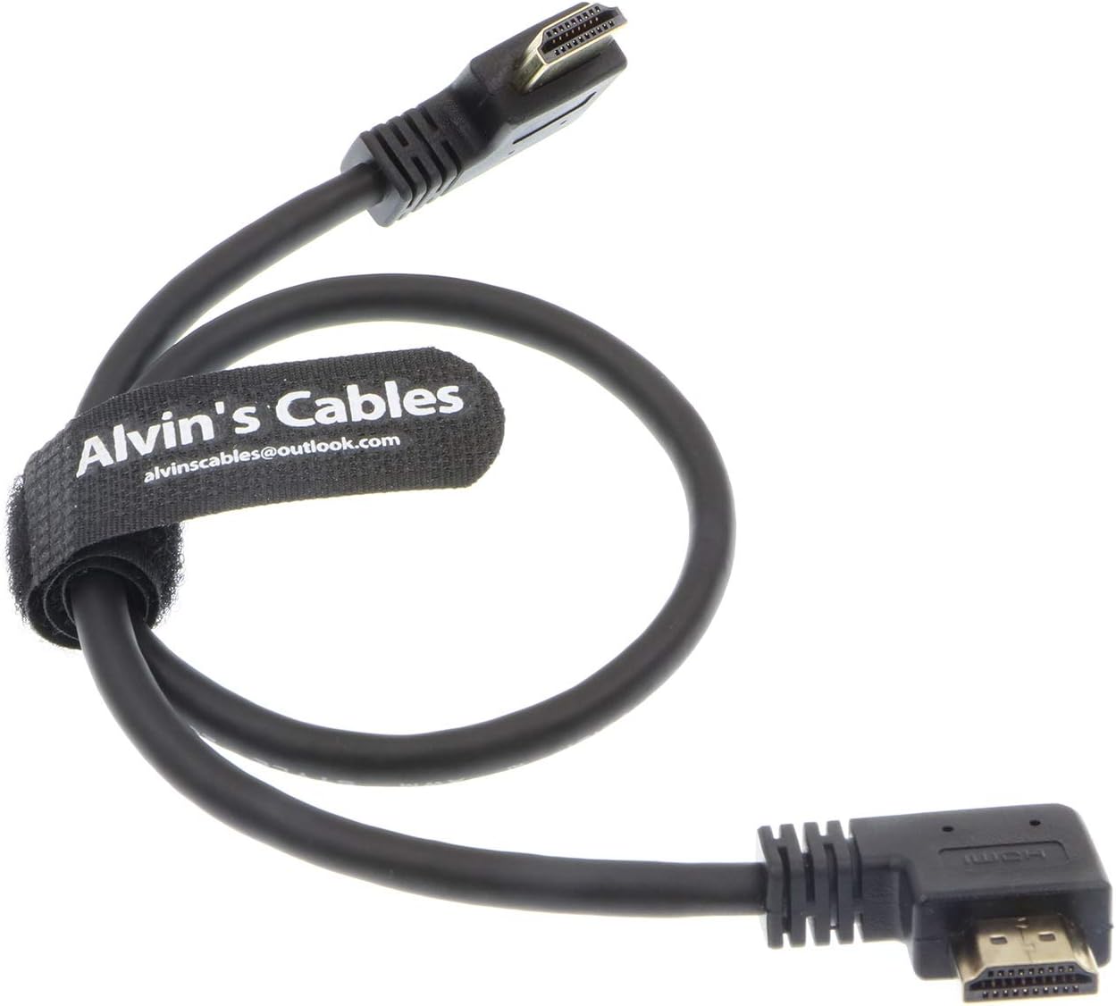 Alvin's Cables Z CAM E2 L Shape 8K HDMI 2.1 Cable 45CM, Right-Angle High Speed Cord for Camera Monitor, for Sony A7S3 FS5 FS7 A7iv, Atomos Ninja V, Portkeys BM5, BMPCC, Panasonic, Canon