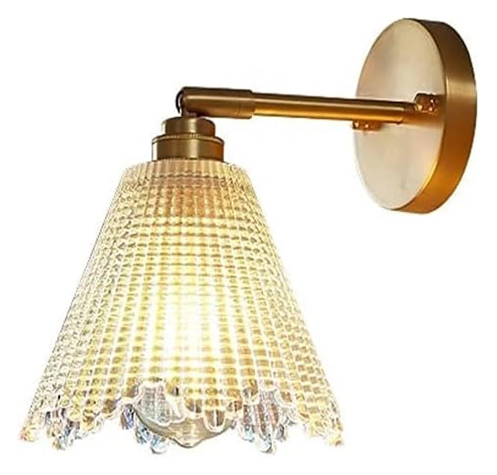 HPTHLY Wall Lamp Postwall Lamps Minimalist Brass Sconce Can Be Rotated 180° Colorful Glass Lampshade Brass Sucker Lamp Holder Bedroom Bedside Lamp Dining/Liv