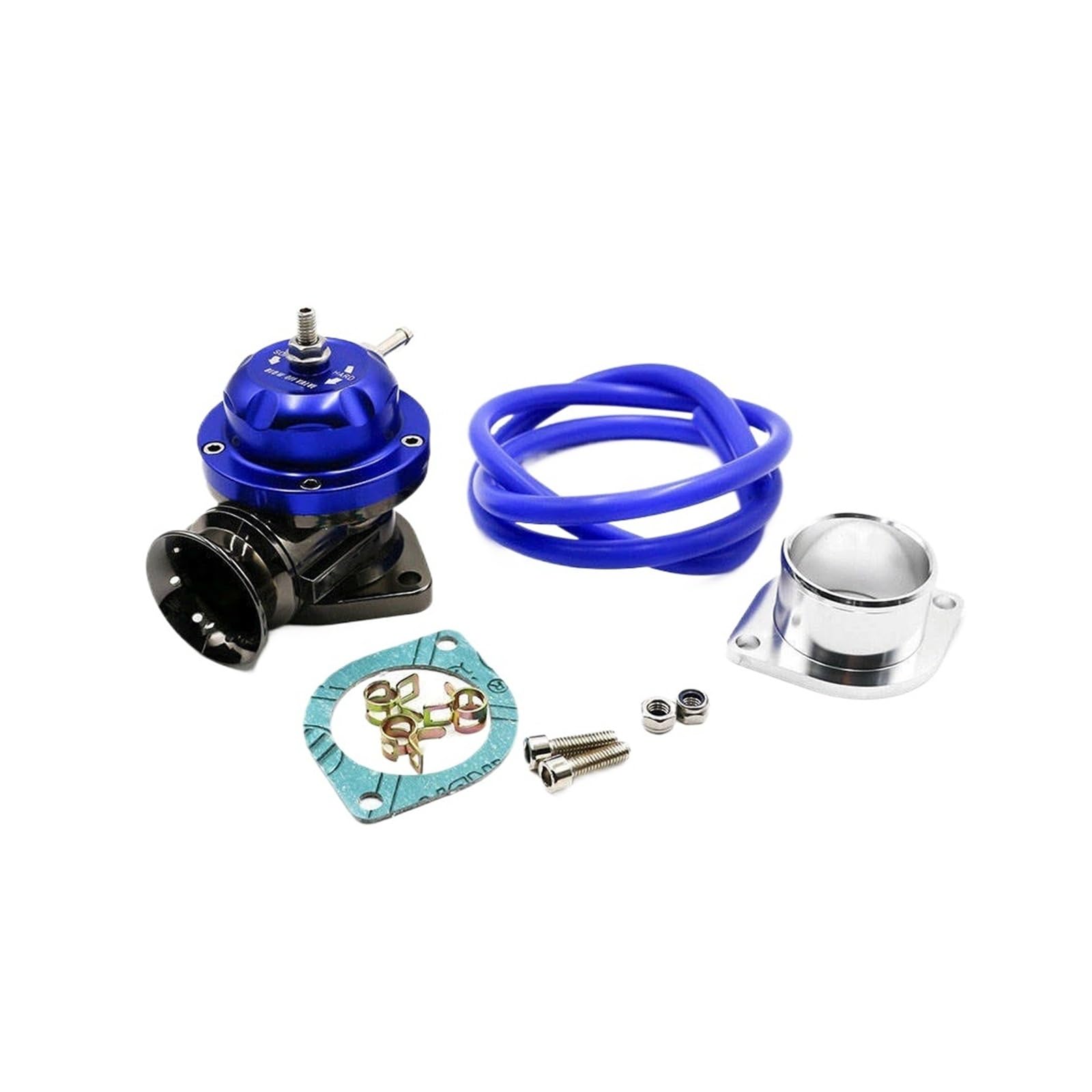 Uniwersalny zawór upustowy Turbo Blow-off typu RS, regulowany, 25 psi BOV, adapter upustowy/spustowy YC100370(Blue)