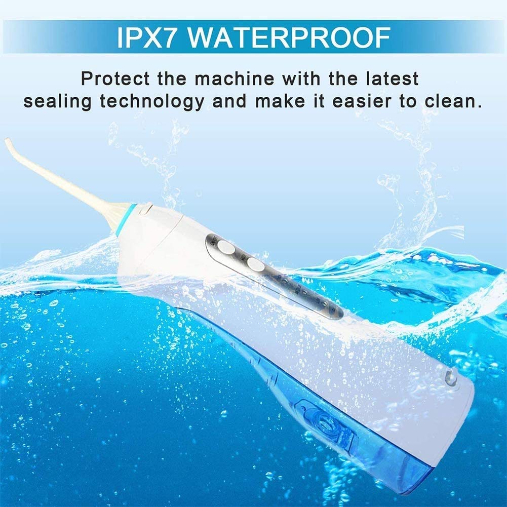 Water Flosser bezprzewodowy do zębów, profesjonalny irygator jamy ustnej, przenośny i ładowany wodoodporny mocny akumulator żywotność zębów do domu podróży, szelek i mostów pielęgnacji
