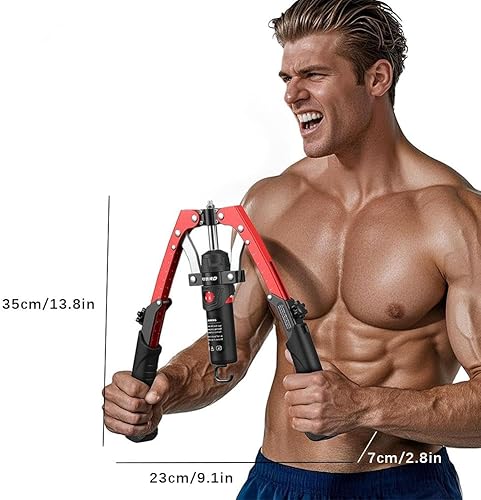 Miniatura 9 de Core Flex Twister Pro - Máquina de prensa de pecho hidráulica 3 en 1, ejercitador de brazo de rueda abdominal con resistencia ajustable de 22 a 440