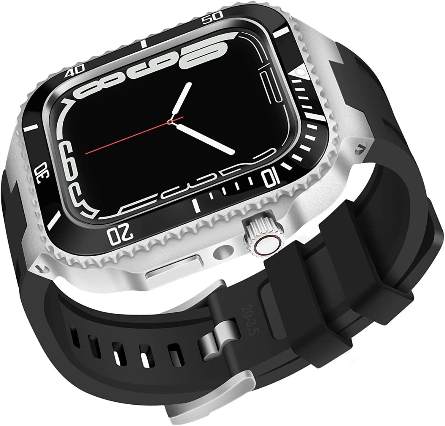 Kit Modification Luxe en Céramique et Acier pour Apple Watch 45mm - 8