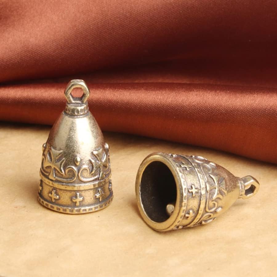 Vaguelly 3 campanas de latón pequeñas vintage, campanas rústicas, campanas de cascabel, campanas de vaca para decoración de árbol de Navidad