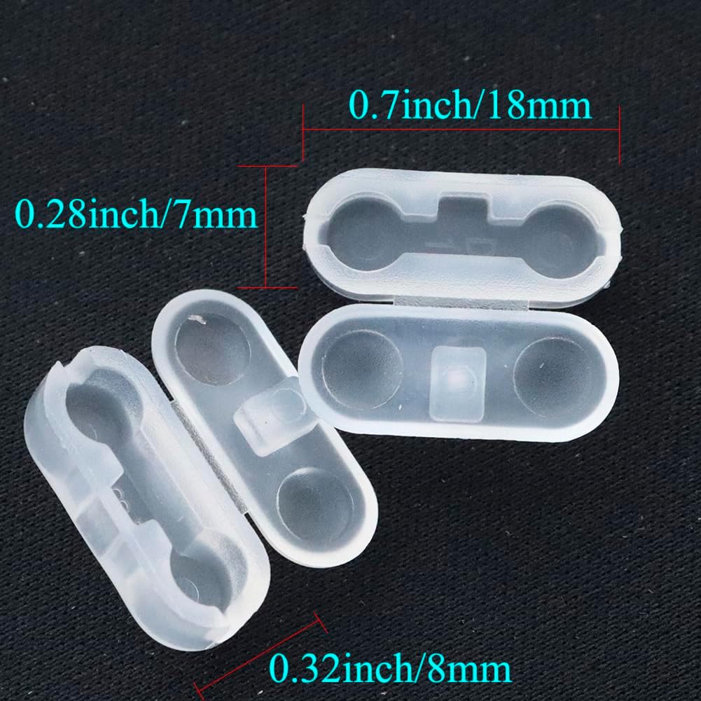 20 Pack Bead Chains Connector, 4.5mm #10 Ball Chain Cord Connector Clips for Window Blind Pull Chain Replacement/Repair (Clear) - Image 2