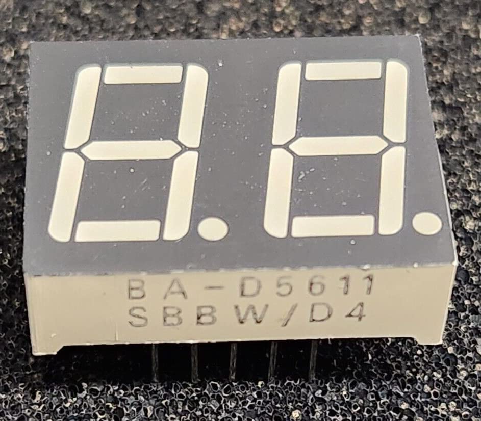(1 PC) BA-D5611SBBW/D4 / BA-D5611SBBW Compatible with APEX Two Digit Display 0.56 H