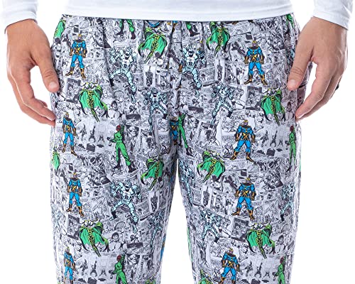 Marvel Mens' Comic The Avengers Villain Vintage Comic Sleep Pajama Pants3