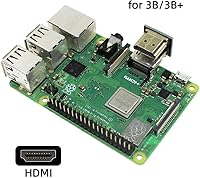 Vista 4 de xiwai 2 unids/set HDMI a micro HDMI tipo A a tipo D conector macho socket para frambuesa PI 3B/3B+/4B opuesto U forma trasera en ángulo
