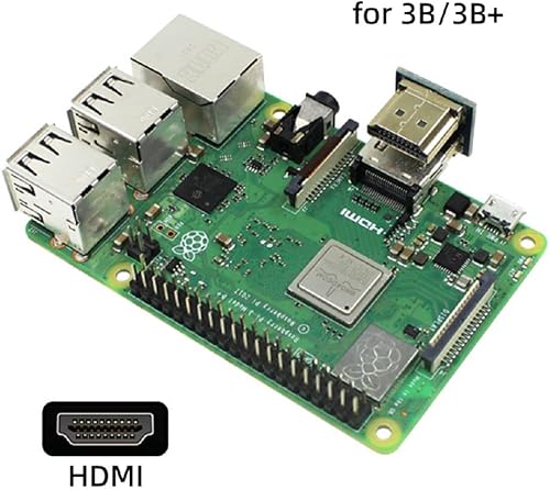 Miniatura 5 de xiwai 2 unidsset HDMI a micro HDMI tipo A a tipo D conector macho socket para frambuesa PI 3B3B+4B opuesto U forma trasera en ángulo