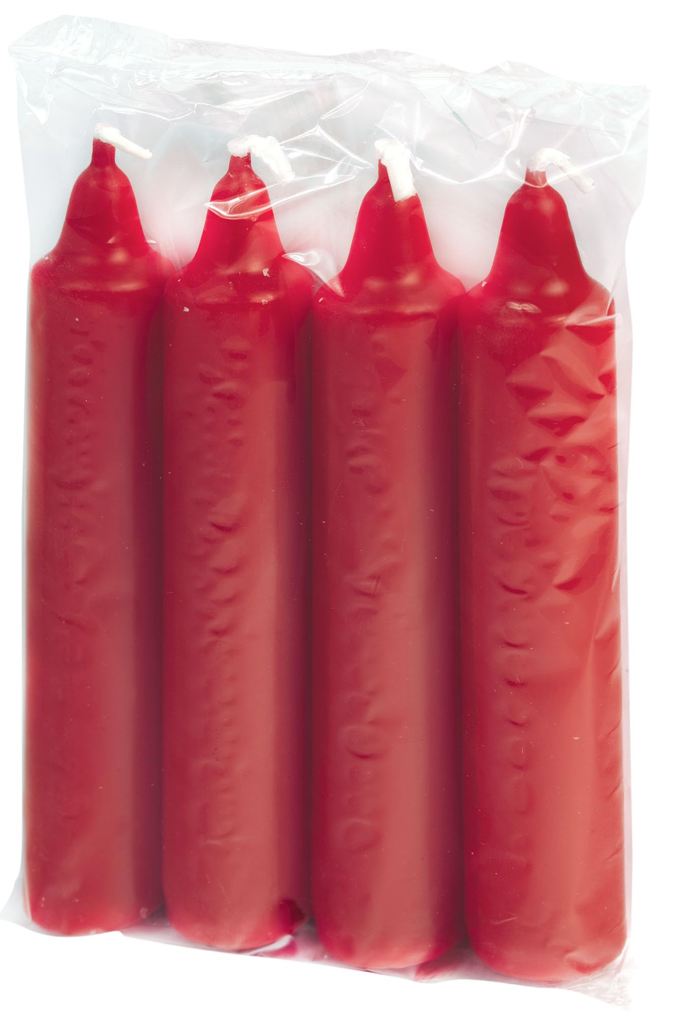 Berliner Baumkerzen 25er Pack rot ca. 23 x 130 mm (25 x 4 Stück) Weihnachtskerzen, Christbaumkerzen, Pyramidenkerzen, Baumkerzen, Kerzen