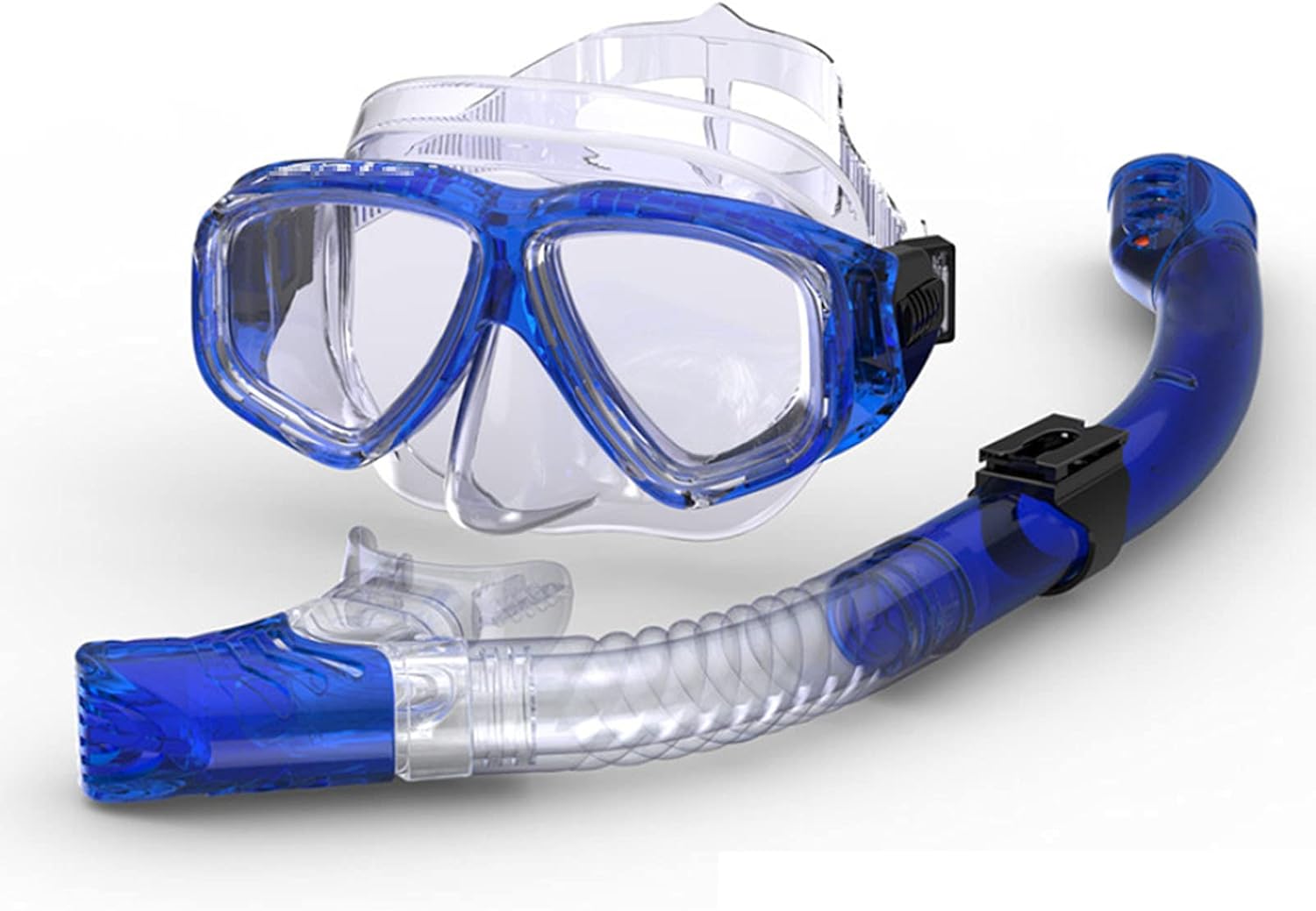 Dry Snorkel Set Snorkeling Gear Diving Equipment Dive Mask Snorkel Goggles Anti-Fog Mask Scuba Diving Freediving Spearfishing Swimming