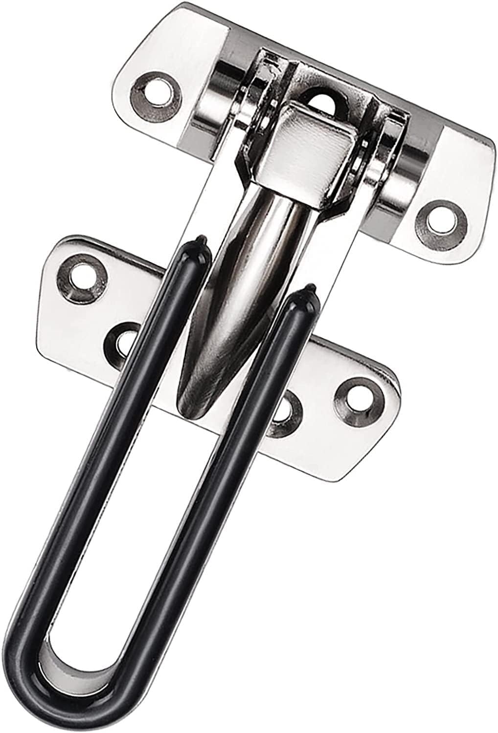 Sliding Lockfor Portable Door Lock, Door Lock for Kids, Thicken Solid Zinc Alloy Reinforcement Lock, for Back and Front Doors, Hotel Door Latch(Color:Bronze) (Color : Bronze)