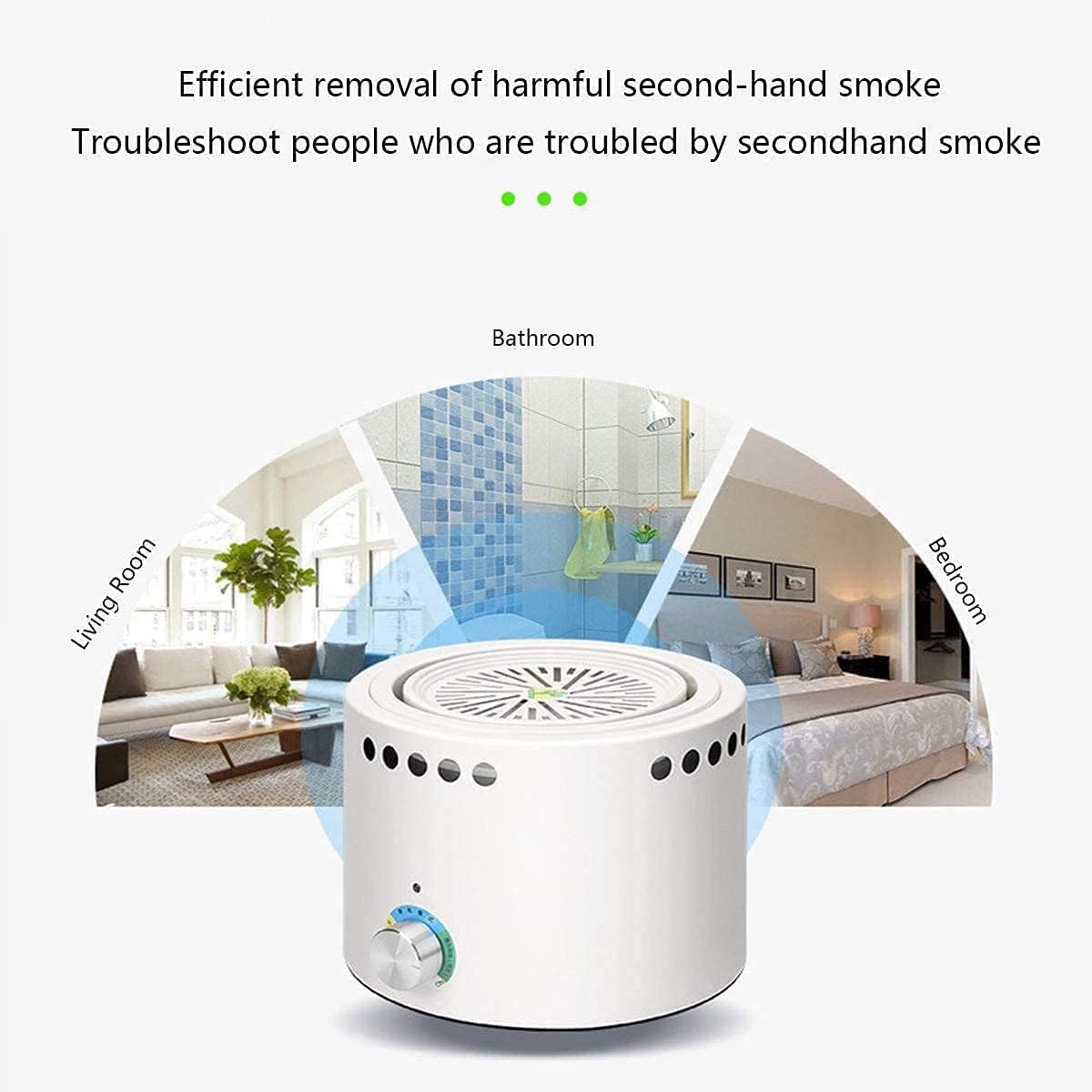 Ashtray with Lid,Intelligent Ashtray Smokeless Ash Tray, Portable Odor Allergies Eliminator for Garbage Bin for Automotive Car, Kitchen, Bedroom