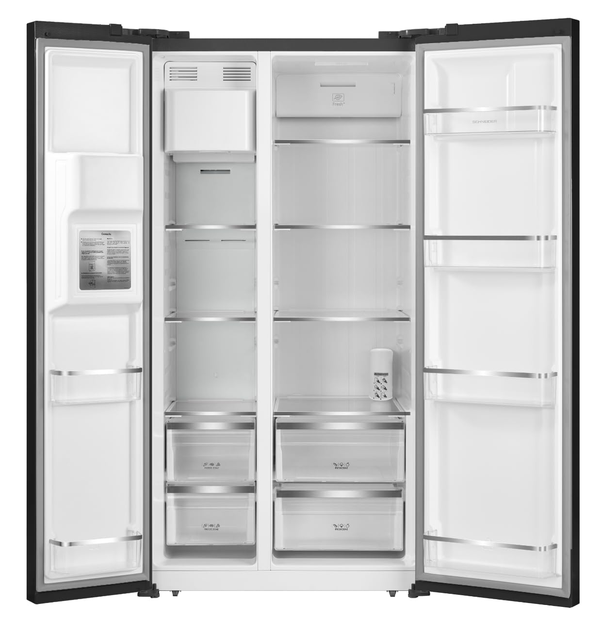 Schneider SCUS556NFGL-BE - Réfrigérateur Multiportes 556L Noir - 4