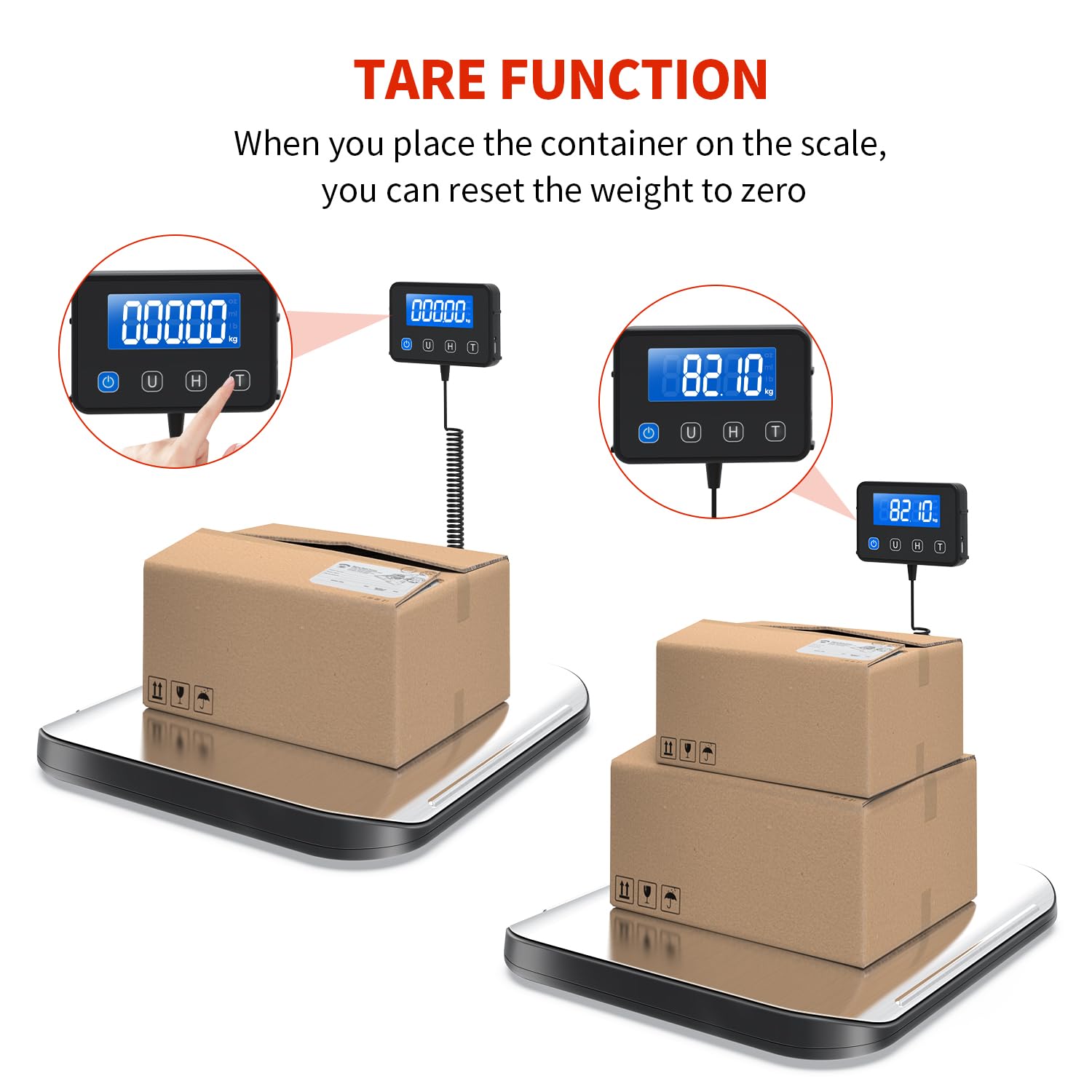 Balance d'expédition 200 kg acier inoxydable pour colis postaux, industrielle