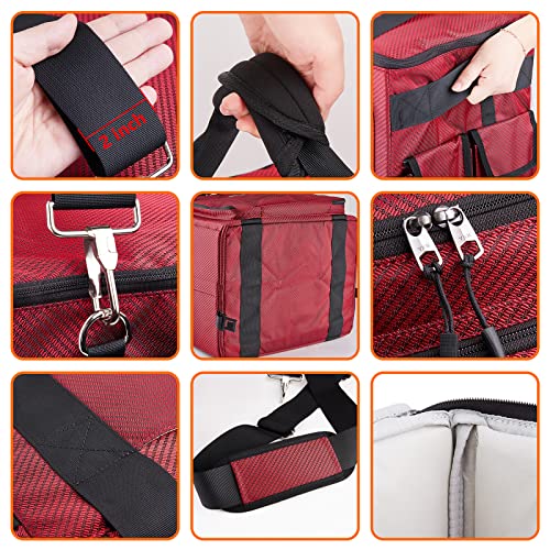 Batlfrist Rolling Serger Sewing Machine Bag With Universal Wheels, With Ykk Zipers,Organizer Tote For Sewing Thread & Supplies #TOP4