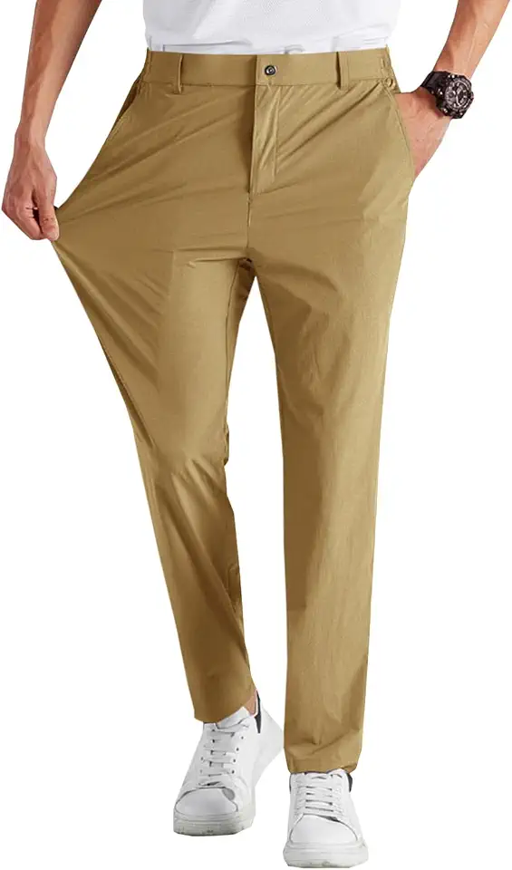 Runcati Stretch Elastic Tapered Trousers