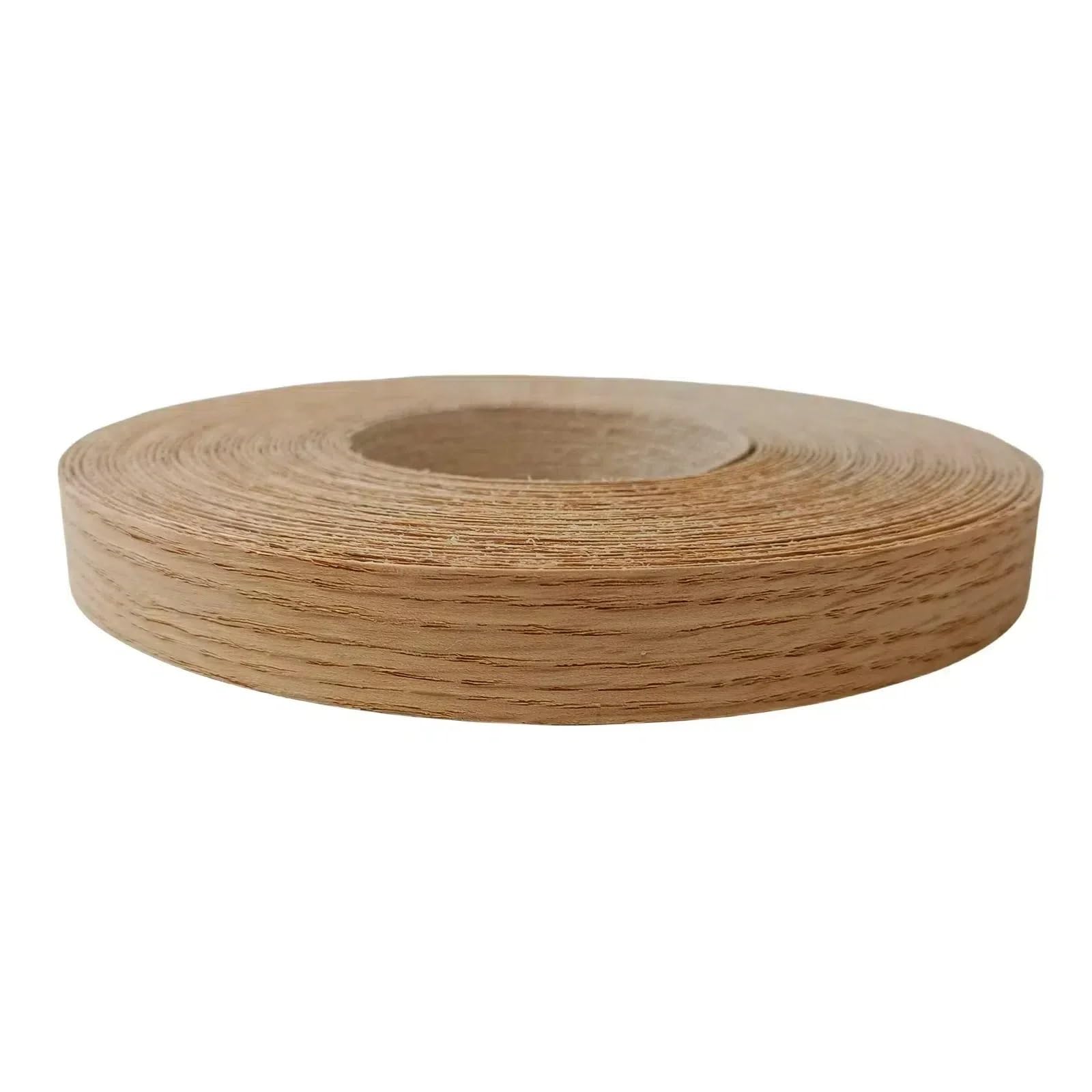 Wood Veneer Edging Tape Pine Maple Oak Walnut Birch Wood Edge Banding Roll 3/4 Inch, Pre-glued Iron On Veneer Edging Trim with Hot Melt Adhesive(Red Oak,1.9 cmx4m)
