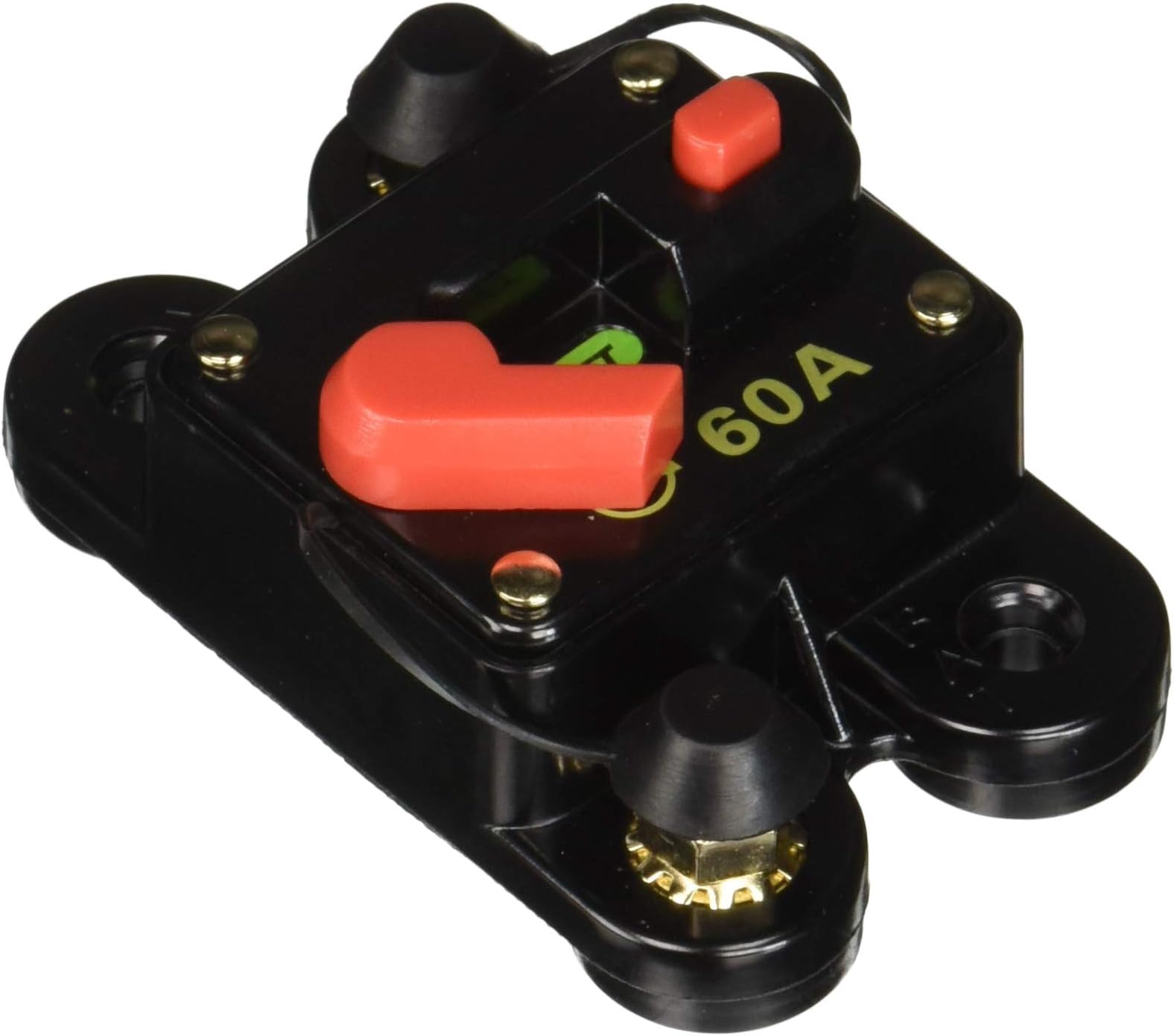 DC 12-24V In-Line Circuit Breaker Fuse Auto Car Stereo/Audio Protection (60AMP)