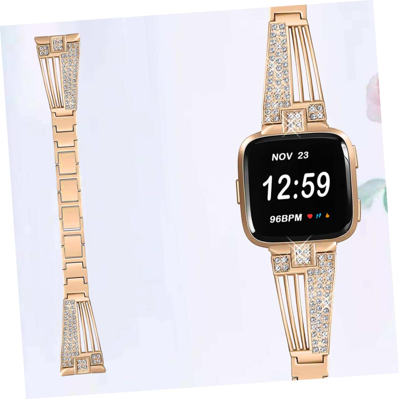 UKCOCO 3 Pcs Femmes Montres Strass Bracelets Cristaux Bracelet s De Montre Bandes s Pour Femmes Remplaçable En Acier Inoxydable De Montre