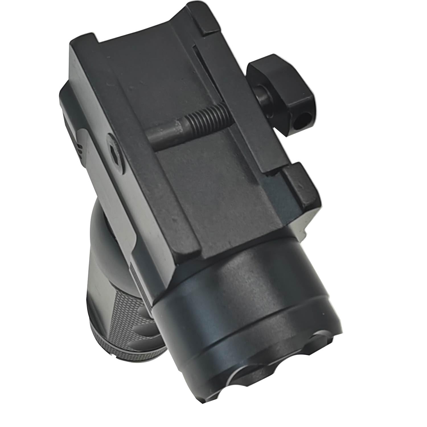 1200 Lumens Picatinny Rail Mounted Rechargeable Tactical Rifle Flashlight with High/Mid/Low/Strobe Four Modes, IPX8 Waterproof