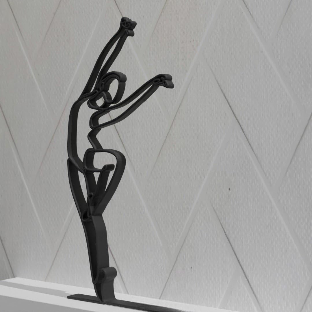 EROTNGO Eye-Catching Ballet Dancer Shelf Statue | Minimalist Home Office Décor | Unique Gift for Women | Stylish Desk and Table Sculpture 2