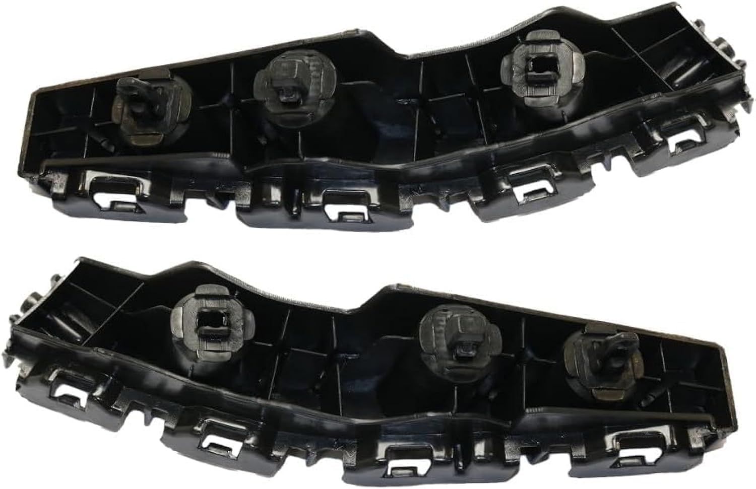 DAT AUTO PARTS Left Driver and Right Passenger Front Bumper Cover Support Rail Stiffner Bracket Set of 2 Replacement For 2011-2017 Jeep Compass Black Textured CH1042104 CH1043104 5182597AC 5182596AC