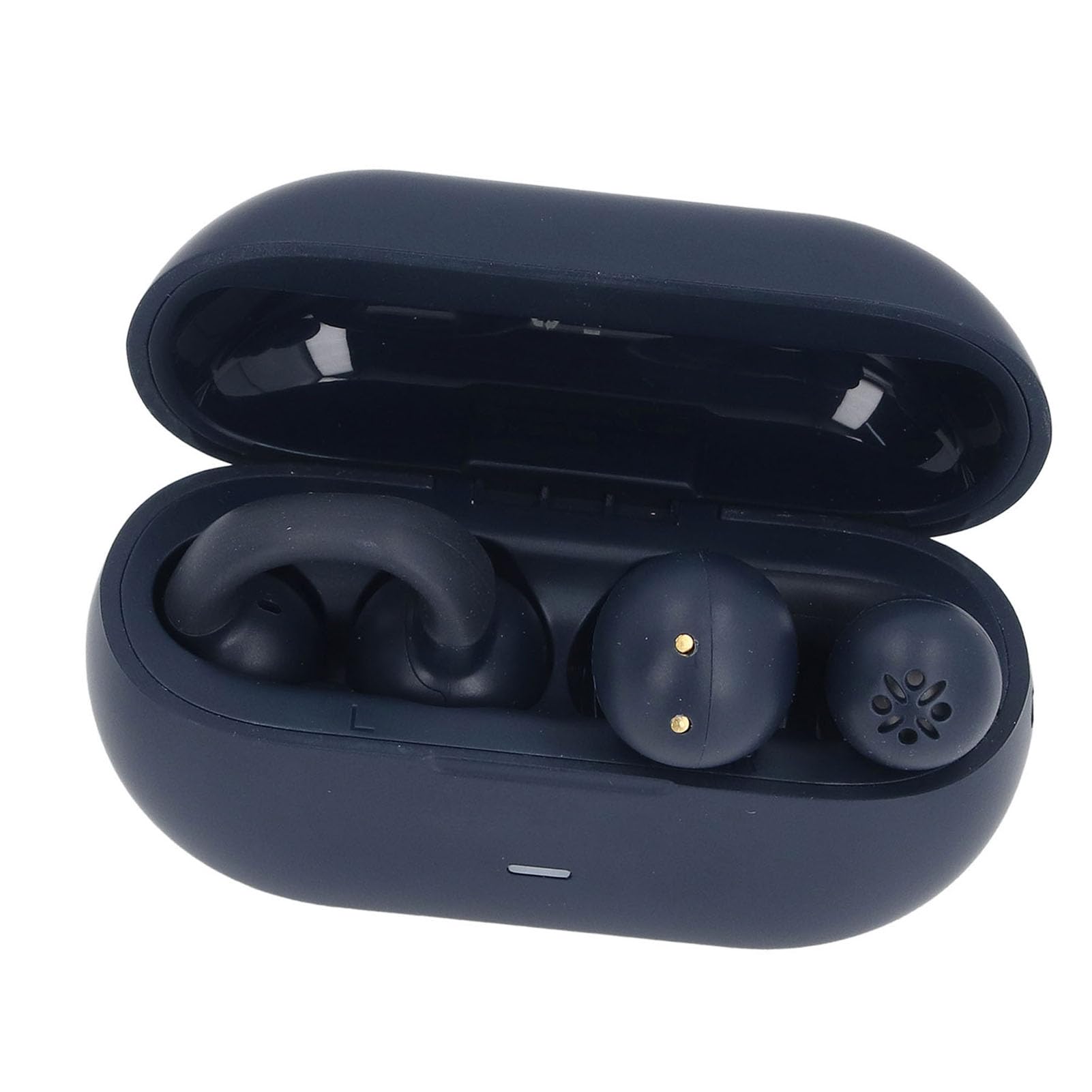 Słuchawki z Otwartymi Uszami, Bezprzewodowe Słuchawki Douszne Bluetooth 5.3, 40 Godzin Odtwarzania, Odporne na Pot, Szybkie ładowanie Sportowe Słuchawki z Etui ładującym do (BLUE)