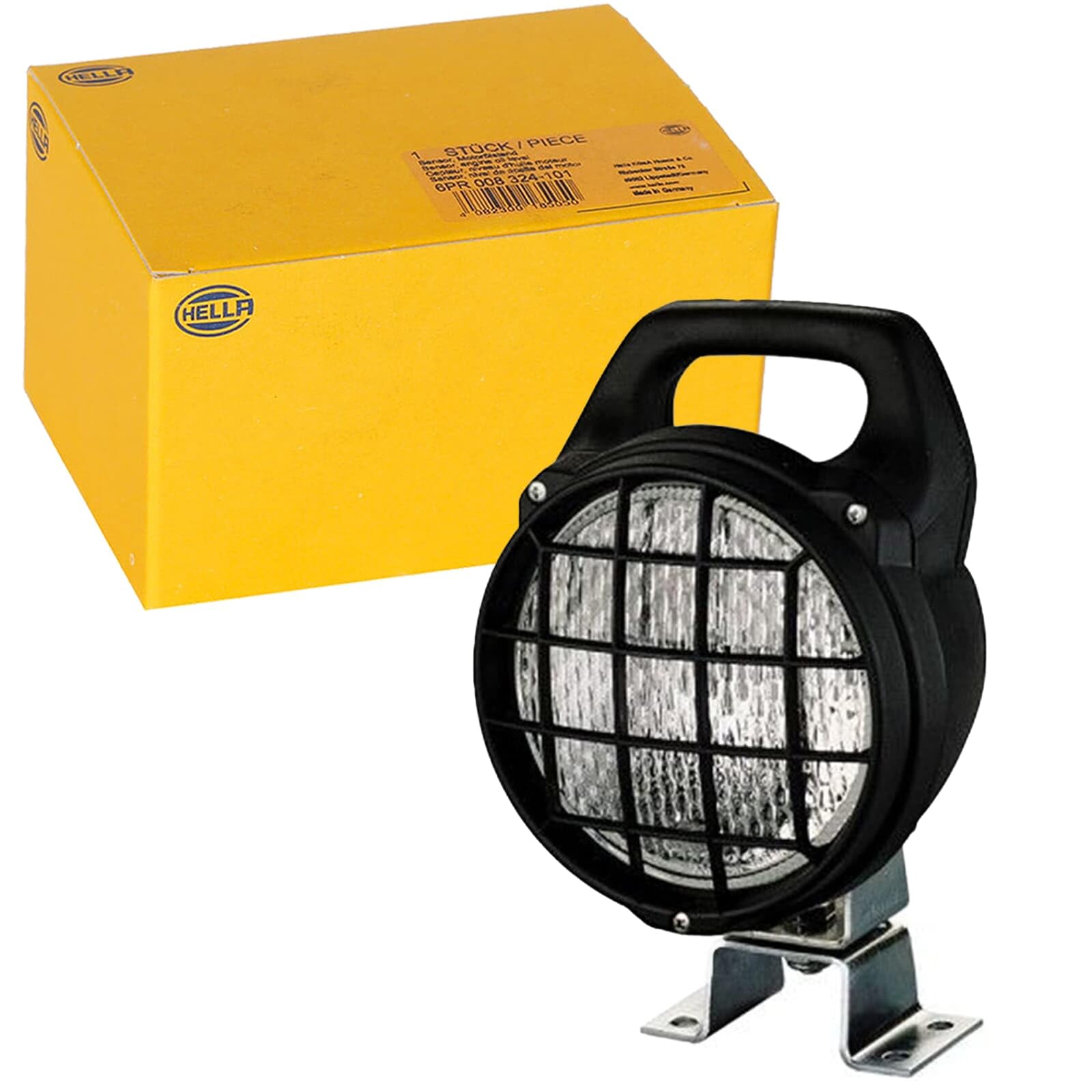 HELLA 1G4 003 470-051 Alogeno-Faro da lavoro, Matador, 24/12V, Raccordo a vite/Montaggio, esterno, Fissaggio a 4 punti, Illuminazione campo vicino, Spina estremità del cavo aperta