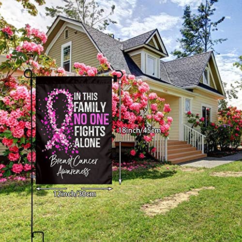 Breast Cancer Awareness Pink Ribbon Flag 12 X 18 Inch Double Side Faith Hope Love Garden Yard House Vertical Flag Indoor Outdoor Perfect Decoration #TOP1