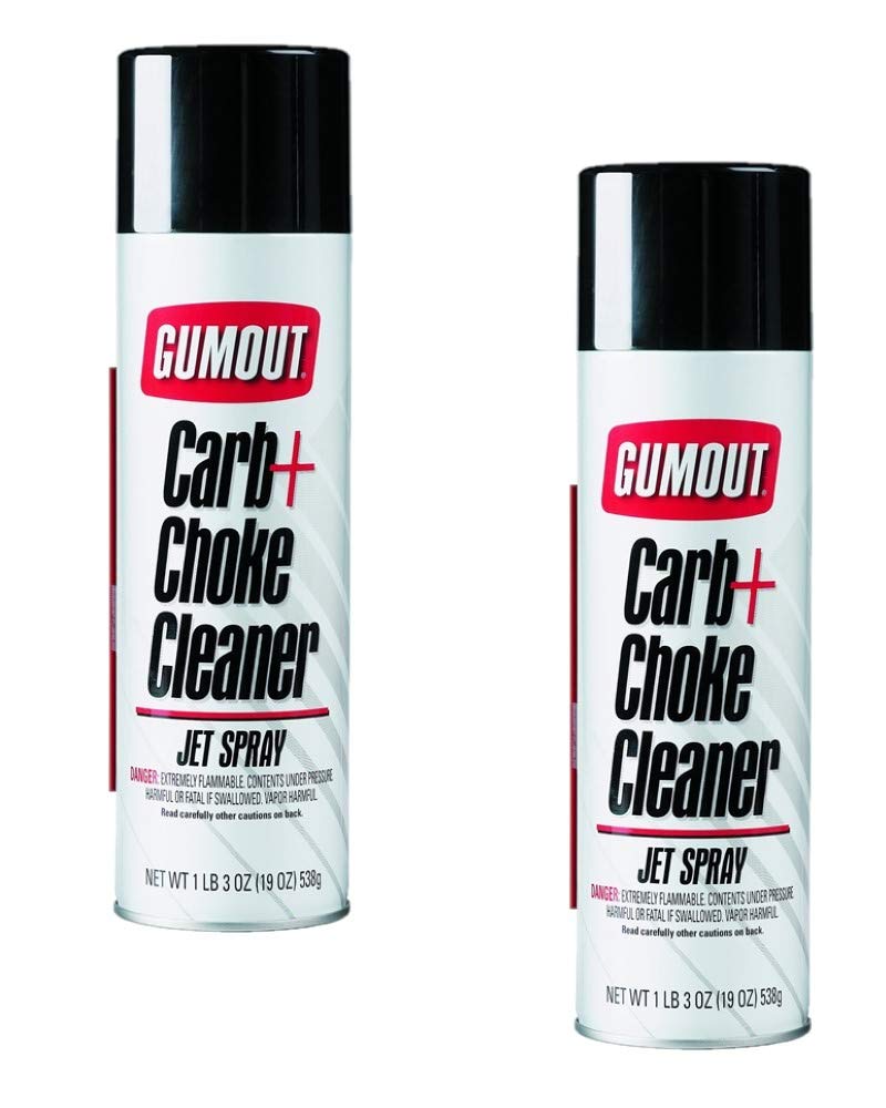 Gumout 800002230/7460 Jet Spray Cleaner, 16 oz, Aerosol Can, Clear Straw, Liquid 2 Pack