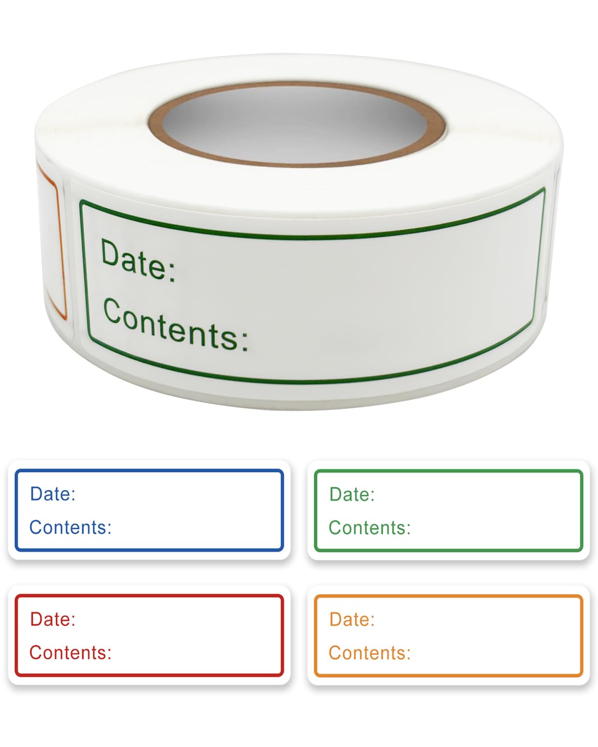 300 PCS Removable Freezer Labels, 1 x 3 Inch Food Labels to Write on Food Storage Stickers Date Label, Waterproof Oil Resistant Canning Labels Jar