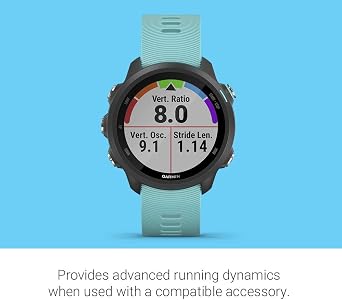Garmin Forerunner 245 Music, GPS Running Smartwatch with Music and Advanced Dynamics, Aqua