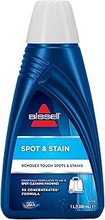 BISSELL Formule Spot et Stain | Pour vos Étoffes d’Ameublement, Tapis et Moquette | 1 Litre Formule Nettoyante | À Utiliser Avec Spotclean/Spotclean Pro | Parfum Frais | 1084N